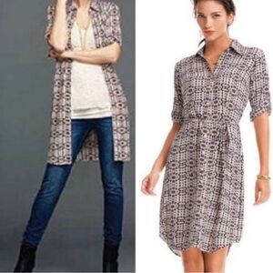 CAbI shirt dress with self tie.